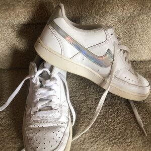 Nike White Court Vision  Sneakers